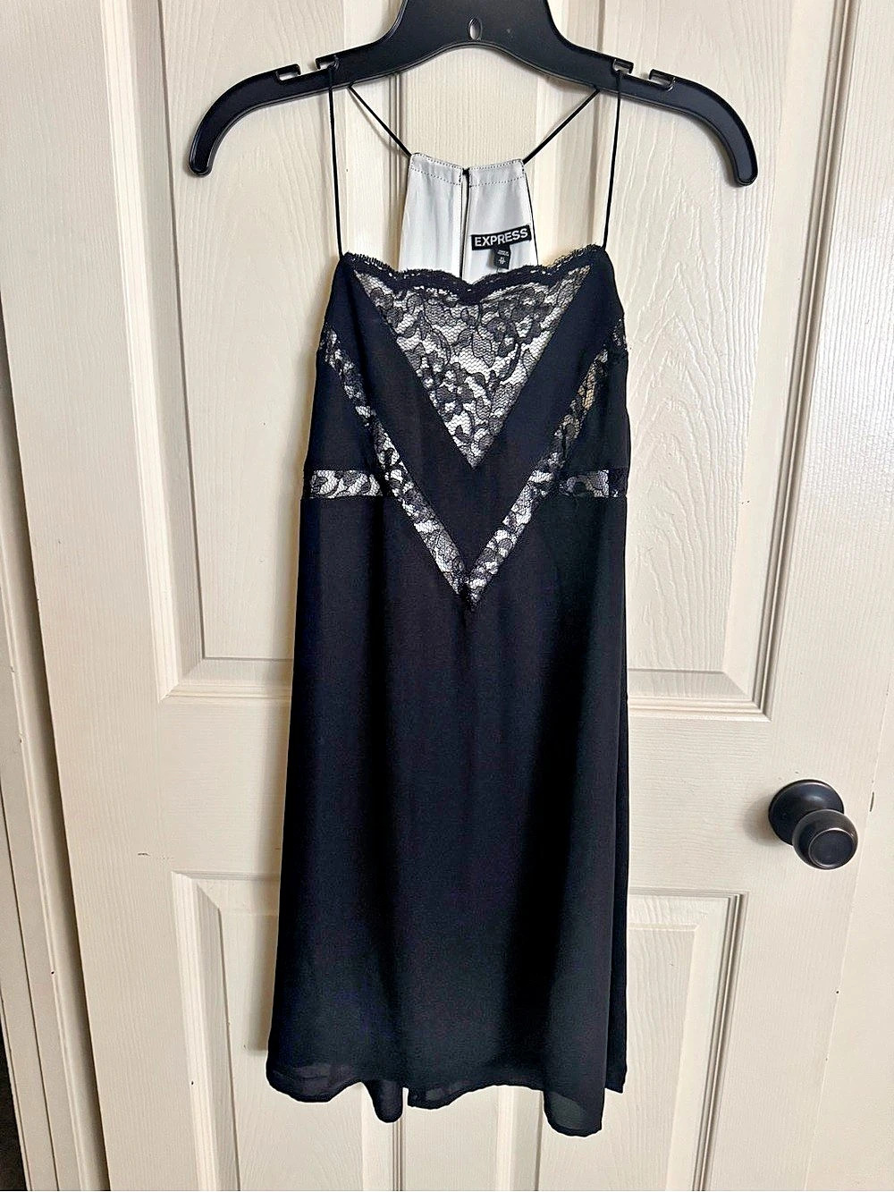 Express Black Lace Maxi Dress Size XS NWT
